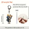 Chaveiro de Personagem de Desenho Animado 2D Plano Temu, Shein, Amazon Pingente Criativo com Design de Natal