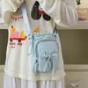 Bolso cruzado nuevo estilo coreano para mujer, bolso simple con lazo, bolso cuadrado pequeño, para salidas casuales, bolso para teléfono móvil, bolso para taza de agua, moderno