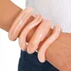 Accesorio transfronterizo de gran venta, producto nuevo: brazalete abierto de forma de ola irregular para mujer, conjunto de tres piezas personalizado y de moda de joyería para mujer