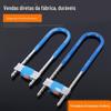 Fornecimento de vidro fechadura porta dupla porta antirroubo U-lock loja porta dupla U-lock alongado e arrojado