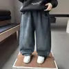 Pantalones de Forro Polar para Niños Jeans para Niños Otoño Invierno 2026 Estilo Nuevo Estilo Urbano Genial Ropa de Invierno para Bebé Pantalones Gruesos y Cálidos