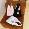 Bolsa de Ombro Plissada com Bolhas de Flores Fofa Grande Capacidade Leve Simples para o Dia a Dia Feminina Pequena Fresca e Doce Bolsa de Mão