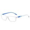 Nuevos lentes de lectura deportivos de silicona con luz anti-azul para hombre y mujer, moda joven, montura de gafas HD para protección ocular, venta al por mayor