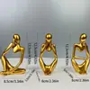 Ornamento Moderno Minimalista de Resina com Figura Abstrata e Estética de Nicho para Sala de Estar, Hall de Entrada, Móvel de TV de Luxo Leve e Mesa de Escritório