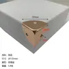 Protector de esquina de plano de tres lados de 25 mm 28 mm para manualidades, equipaje cromado, caja de aluminio, caja de joyería, esquina anti-colisión, esquina, esquina