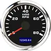 Venda Quente E-Commerce Instrumento Popular de Modificação de Carro Tacômetro 52mm 0-8000RPM Motor 1-8 Cilindros Universal