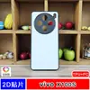 Para vivo X100S funda de teléfono por transferencia térmica ranura en blanco borde suave cubierta protectora dos en uno foto productos semiacabados