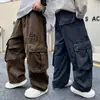 Pantalones para niño, colección primavera y otoño 2026, nuevo estilo para niños mayores, pantalones largos de otoño, pantalones casuales elegantes, pantalones de trabajo para niños