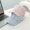 Comercio Exterior Sombrero Estilo Japonés-Coreano Gorra para Niños Color Sólido Floral Pequeño Combinable Gorra de Béisbol para Niñas Gorra Urbana Hip-hop