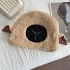 Sombrero Nuevo de Otoño e Invierno para Mujer Lindo Sombrero de Cordero de Dibujos Animados Estilo Coreano Combinable Cálido Sombrero de Felpa de Cordero con Protección para las Orejas