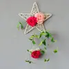 Colgante de pared de cinco estrellas colgante de pared simulado traje colgante de pared flor artificial de plástico cesta colgante decoración de pared interior pared interior decoración escolar Floricultura