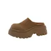 Nuevas Zapatillas Birkenstock Sencillas sin Cierre Estilo Vintage Otoño/Invierno 2026 para Uso en Exteriores, Zapatillas Cerradas para Mujer con Plataforma de Suela Gruesa Estilo Perezoso
