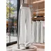 Outono 2026 Novo Estilo Tecido de Algodão Calças Longas com Três Listras M-5XL HK261033-P32