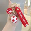 Llavero de Mini Balón de Fútbol de Dibujos Animados del Mundial Colgante para Llaves de Mochila al Aire Libre Regalo Venta al por Mayor Recuerdo de Viaje