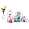 Bolsa de Hilo Estampado en Caliente de Estrella y Luna Regalo de Boda Joyería Cordón