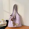 Bolso casual de tela de gran capacidad para mujer, nuevo diseño de moda de verano 2026, bolso de hombro simple, bolsa tote para uso diario