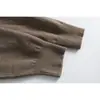Rumen Meng Estilo Retro Académico Japonés Suéter de Punto Falso de Dos Piezas Cuello Redondo para Hombre Otoño Holgado Pareja Casual Versátil Ropa de Punto