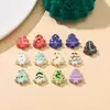 2025 Nuevo Cerámica Navideña Cuentas Sueltas Colgante Navideño DIY Árbol de Navidad Muñeco de Nieve Pulsera Collar Accesorios de Joyería