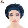 Gorro de dormir de terciopelo elástico de ala ancha, redondo, de franela, para quimioterapia, turbante.