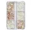 Nueva Joyería para Uñas Destacado Irregular Natural Película de Concha Ultradelgada Color Mágico Aurora Decoración Simple Japonesa para Uñas