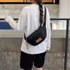 Bolso de pecho para mujer japonés y coreano, bolsa de ciclismo ligera impermeable de nailon, bolso de hombro casual para exteriores para teléfono, monedero, riñonera de moda