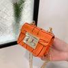 Bolso bandolera con minicadena para mujer, estilo coreano, combinable con todo, de alta gama, con diseño de nicho de moda de celebridades de Internet.