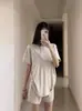 Venta de liquidación: Conjunto de Camiseta de Manga Corta Holgada y Cómoda Estilo Americano y Shorts, Conjunto de Pijama Ropa de Casa Suave y Amigable con la Piel para Mujer