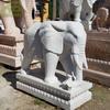 Elefante de Mármore Branco Esculpido em Pedra, Fornecedor de Enfeites de Mármore, Fabricante de Elefantes de Pedra, Personalizável em Vários Estilos
