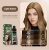 Tingimento de Cabelo à Base de Plantas Corante Bolha Full English Transfronteiriço Shampoo Tingidor de Cabelo Suave Não Irritante Frasco Atacado