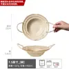 Colección de Vajilla de Gres, Cuencos y Platos Serie Té, Cuencos y Platos Grandes Domésticos Retro, Venta al por Mayor Platos de Cena de Cerámica Antigua