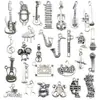 1 nuevo colgante de aleación de plata antigua serie de instrumentos musicales colgante accesorios para pulsera DIY collar
