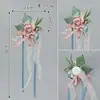Corsage para Terno de Casamento Mori Padrinho Madrinha Flor de Casamento Flor de Simulação Noivo e Noiva Broche de Casamento de Alta Qualidade