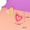 Accesorios DIY para el Día de San Valentín Arcoíris de Amor Aleación Colgantes Mixtos Decoraciones de Bolsas con Goteo de Aceite Colgante de Rosa