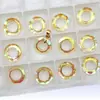 Al por mayor 14mm20mm Colgante Anillo de Ángel Joyería de Cristal para Mujer Aurora Hecho a Mano DIY Accesorios Colgantes de Cuentas