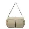 Bolso Cruzado de Color Sólido Simple para Mujer Transfronterizo 2026 Primavera Nuevo Ligero Artístico Bolso de Hombro Bolso Tote de Gran Capacidad