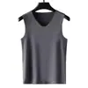 Otoño Invierno Nuevo Hombres Forro Polar Térmico Engrosado Capa Base Ropa Interior Cálida Hombres Sin Costuras Chaleco Calefactor Superior Moderno