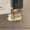 Zapatos Mary Jane Retro de Punta Redonda Estilo Suave Versátiles Altura Aumentada No Cansan Perfectas Bailarinas Bajas para Mujer