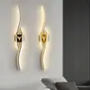 Lámpara de pared LED inalámbrica recargable para sofá, sala de estar, pared de fondo de TV, decoración de lujo ligero, lámpara de noche de dormitorio con cable largo