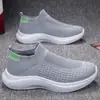 Zapatos Deportivos Casuales de Malla para Correr de Verano para Hombre, Tenis tipo calcetín Ligeros Negros para el Trabajo para Hombre