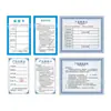 Cartão de garantia do produto manual etiqueta de papelão serviço pós-venda produto de produção geral devolução de produto cartão de pós-venda certificado