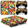 Adesivo para Console de Jogo Ps4 Pro Adesivo Sticker Bomb Adesivo Personalizado Filme Fosco Filme para Controle Proteção
