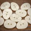 Botón de Resina de Dos Ojales Irregular con Patrón de Doble Capa Botones para Abrigo de Trinchera Abrigo de Nailon de Doble Cara Chaqueta Decorativa Botones para Ropa