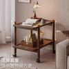 Mesa auxiliar para sofá, mesa de centro móvil, carrito, mini mesa pequeña, mesita de noche, sala de estar, apartamento pequeño, estante de almacenamiento para el hogar