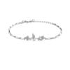 Pulsera de Eucalipto y Pareja de Pájaros para Hombres y Mujeres Sentido del Diseño Nicho Personalizada Nuevo Regalo de San Valentín Pulsera al por Mayor
