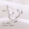 Pendientes de Botón de Plata S925 de Lujo con Forma de Mariposa y Gota de Aceite, Madreperla, Anillo, Colgante, Montura Vacía, Set de Accesorios de Moda DIY