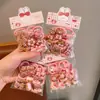 Nuevo Set Lindo de Gomas para el Cabello para Niñas Cuerdas para el Cabello de Dibujos Animados Alta Elasticidad No Daña el Cabello Accesorios para el Cabello Dulces y Femeninos