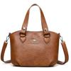 Bolsa de couro macio de textura de alta qualidade Bolsa feminina Novo estilo Bolsa tote simples e versátil Bolsa de ombro transversal de grande capacidade