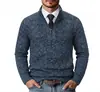 Jaqueta Masculina Suéter Jovem Tricô de Comércio Exterior Masculino Suéter de Lã Cardigan de Tricô Solto Casual Masculino