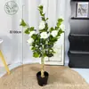 Plantas Artificiales Transfronterizas, Camelia Artificial, Adornos de Árboles de Flores Artificiales, Plantas Verdes de Decoración Interior, Plantas Verdes Artificiales para Exhibición en Ventanas