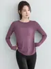 Cubierta de Yoga para Mujer Espalda Descubierta Manga Larga Hermosa Espalda Top Deportivo Pantalones Tiburón Levantamiento de Glúteos Conjunto Ropa de Abrigo de Otoño